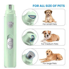 Quiet USB Pet Nail Grinder — Rechargeable Trimmer