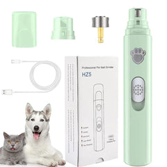 Quiet USB Pet Nail Grinder — Rechargeable Trimmer
