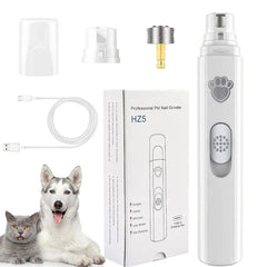 Quiet USB Pet Nail Grinder — Rechargeable Trimmer