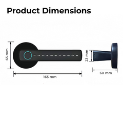 RFID Fingerprint Smart Door Lock — Tuya App Control