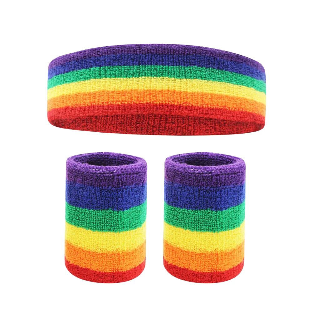 Sports Sweatband & Wristband Set – Cotton Comfort