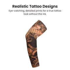 Realistic Tattoo Arm Sleeves – UV Protection Sports Wear