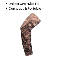 Realistic Tattoo Arm Sleeves – UV Protection Sports Wear