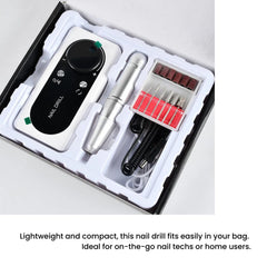 Rechargeable Electric Nail Drill Kit for Manicure & Pedicure