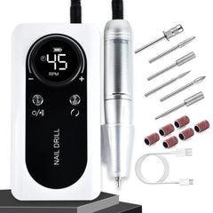 Rechargeable Electric Nail Drill Kit for Manicure & Pedicure