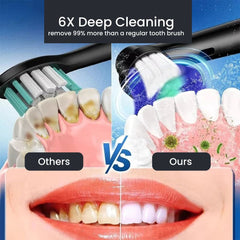 Rechargeable Electric Toothbrush 5 Modes with 4 Brush Heads
