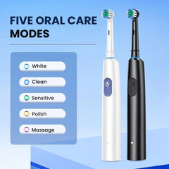 Rechargeable Electric Toothbrush 5 Modes with 4 Brush Heads