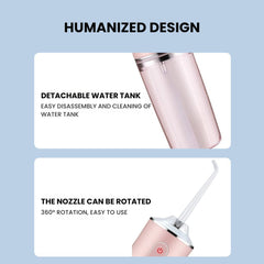 Rechargeable Water Flosser Teeth Cleaner – 3 Modes, 4 Jets