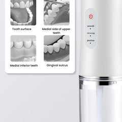 Rechargeable Water Flosser Teeth Cleaner – 3 Modes, 4 Jets