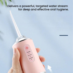 Rechargeable Water Flosser Teeth Cleaner – 3 Modes, 4 Jets