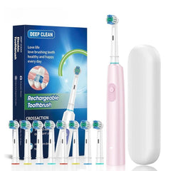 Rechargeable Electric Toothbrush 5 Modes with 4 Brush Heads