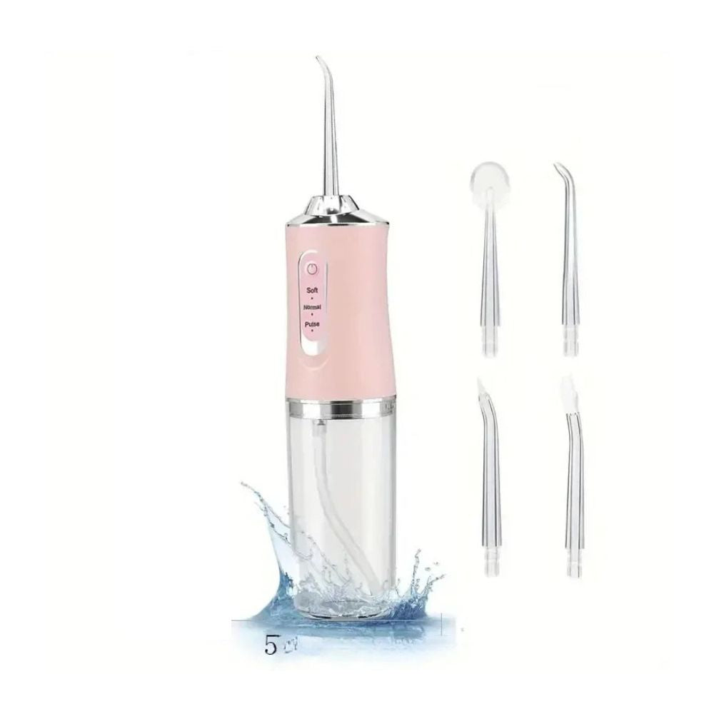 Rechargeable Water Flosser Teeth Cleaner – 3 Modes, 4 Jets