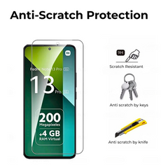 8-in-1 Redmi Note 13 Tempered Glass & Camera Protector