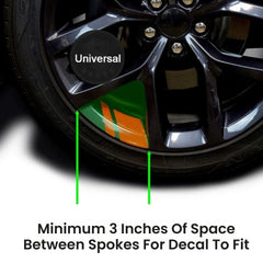 Reflective Car Wheel Hub Decals – 6Pcs