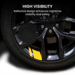 Reflective Car Wheel Hub Decals – 6Pcs
