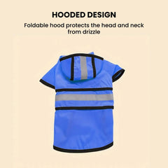 Reflective Hooded Dog Raincoat – Waterproof Pet Jacket