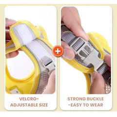Reflective Mesh Pet Harness – Adjustable & Soft
