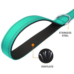 Reflective Padded Dog Leash — Soft Handle, Heavy Duty