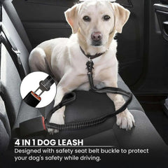 Reflective Rope Dog Leash – Heavy Duty Adjustable Handle