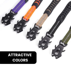 Reflective Rope Dog Leash – Heavy Duty Adjustable Handle