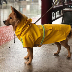 Reflective Waterproof Dog Raincoat with Hood