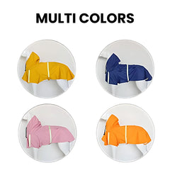 Reflective Waterproof Dog Raincoat with Hood