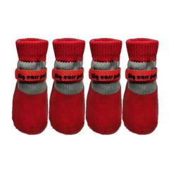 Reflective Anti-Slip Dog Booties — Knit Paw Socks