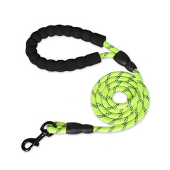 Reflective Braided Dog Leash with 360° Metal Clasp