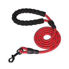 Reflective Braided Dog Leash with 360° Metal Clasp