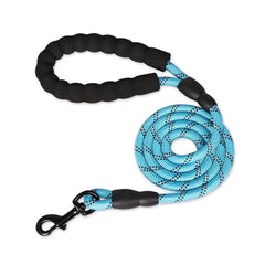Reflective Braided Dog Leash with 360° Metal Clasp