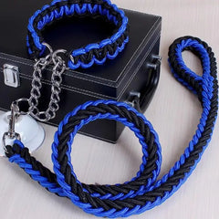 Reflective Braided Rope Dog Leash — Heavy-Duty