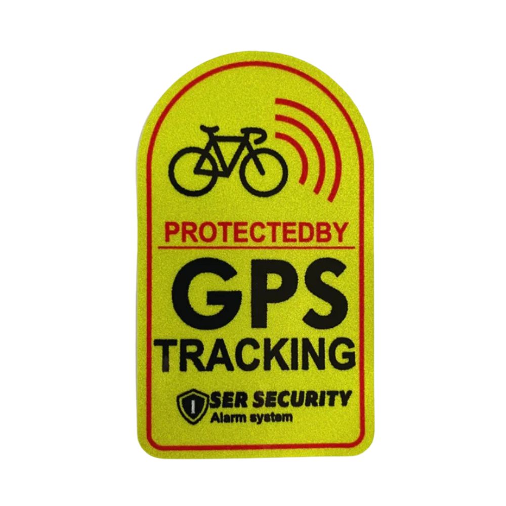 Reflective GPS Warning Sticker Set for Bike