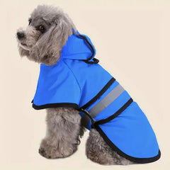 Reflective Hooded Dog Raincoat – Waterproof Pet Jacket