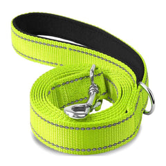 Reflective Padded Dog Leash — Soft Handle, Heavy Duty