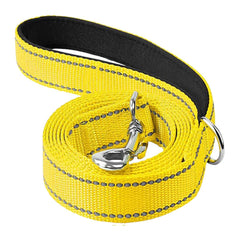 Reflective Padded Dog Leash — Soft Handle, Heavy Duty