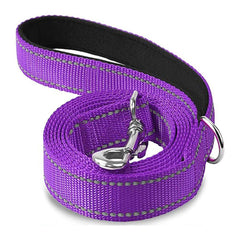 Reflective Padded Dog Leash — Soft Handle, Heavy Duty