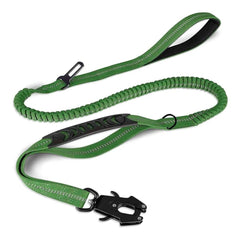 Reflective Rope Dog Leash – Heavy Duty Adjustable Handle
