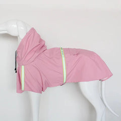 Reflective Waterproof Dog Raincoat with Hood