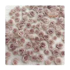 Resin Rose Nail Charms 3D Kawaii Flowers – 50PCS Set