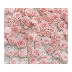 Resin Rose Nail Charms 3D Kawaii Flowers – 50PCS Set