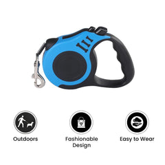 Retractable Dog Leash — 3/5, Ergonomic, Multiple Colors