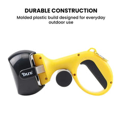 Retractable Dog Poop Bag Dispenser with Ergonomic Handle