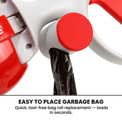 Retractable Dog Poop Bag Dispenser with Ergonomic Handle