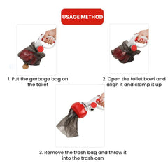 Retractable Dog Poop Bag Dispenser with Ergonomic Handle