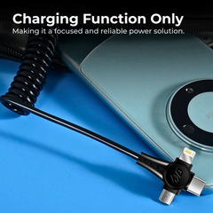 120W 3-in-1 Retractable Fast Charging Cable