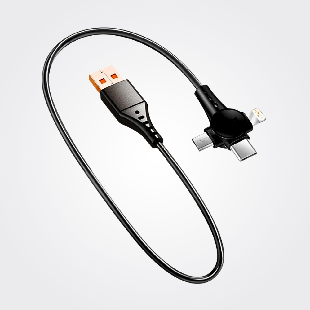 120W 3-in-1 Retractable Fast Charging Cable