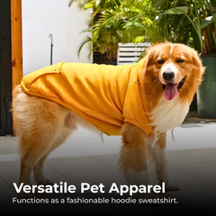 Golden Retriever Fleece Hoodie with Zip Pocket