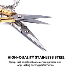 Retro Cuticle Scissors Stainless Steel for Nail Art Salon