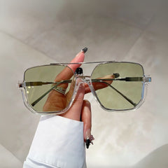 Retro Oversized Rectangle Sunglasses for Women & Men UV400