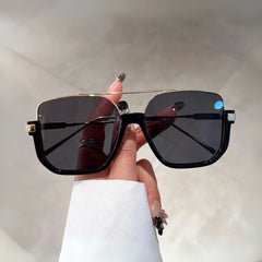 Retro Oversized Rectangle Sunglasses for Women & Men UV400